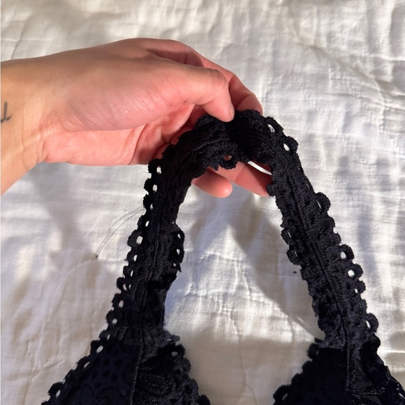 Aeropostale Black Lace Halter Bralette Size S - Picture 10 of 13